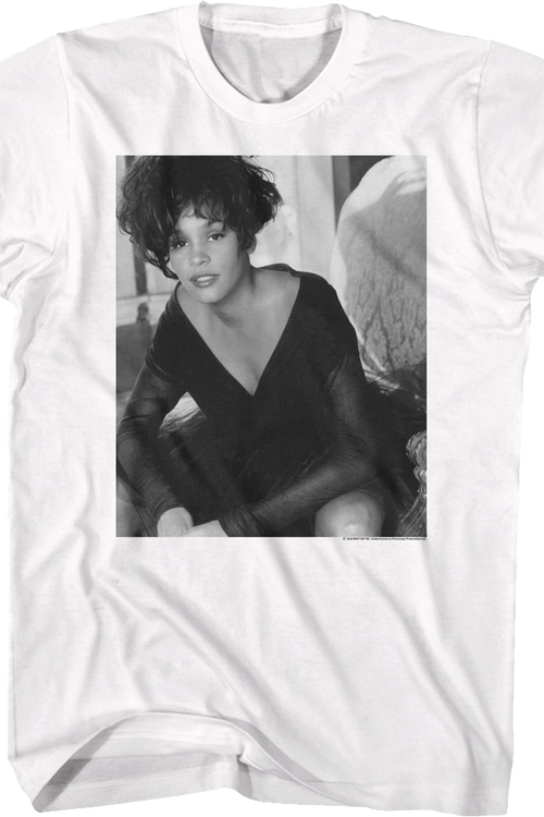 Black And White Photo Whitney Houston T-Shirt