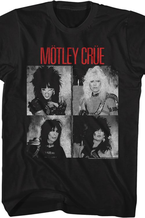 Black And White Photos Motley Crue T-Shirt