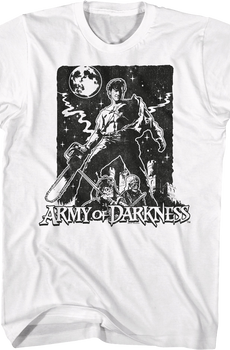 Black And White Poster Army of Darkness T-Shirt