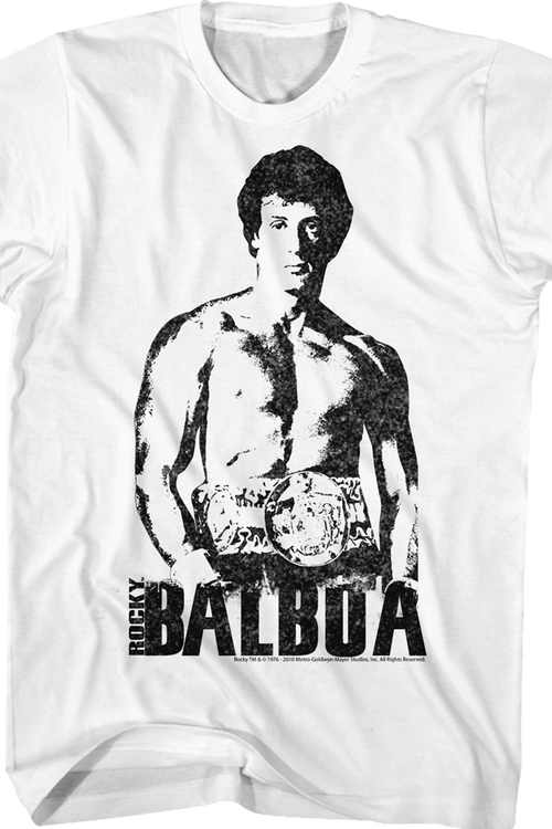 Black and White Rocky Balboa T-Shirt