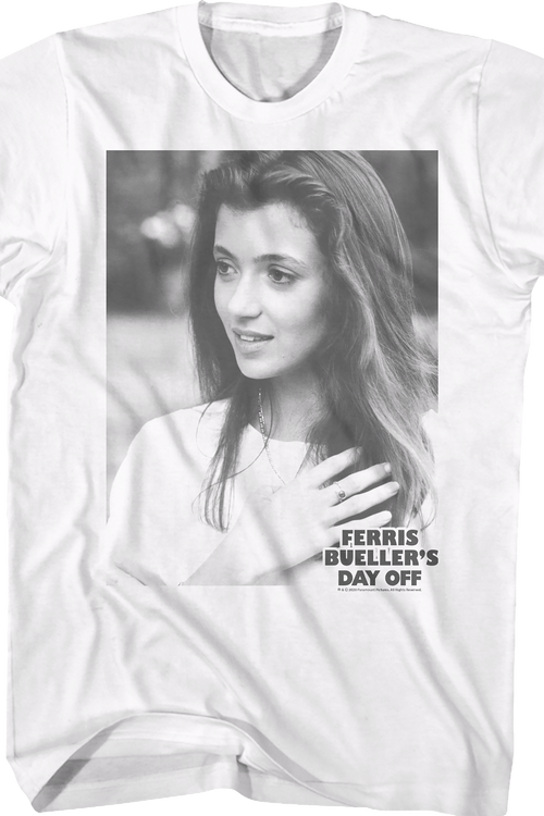 Black And White Sloan Peterson Ferris Bueller's Day Off T-Shirt