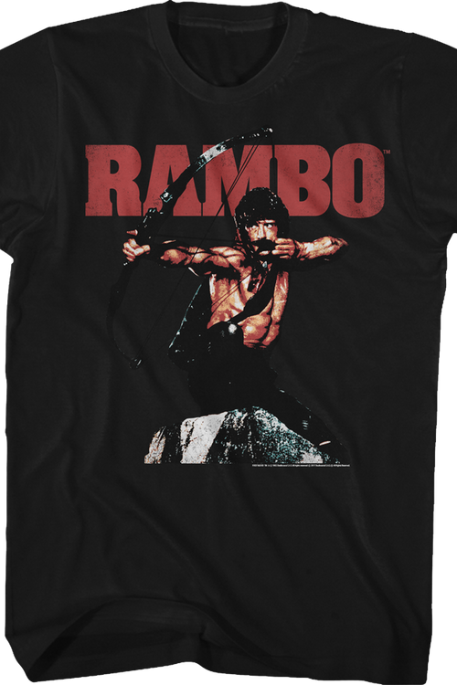 Black Bow and Arrow Rambo Shirt