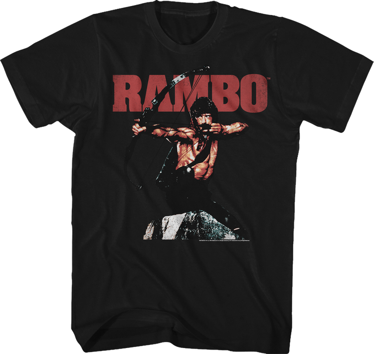 Black Bow and Arrow Rambo Shirt