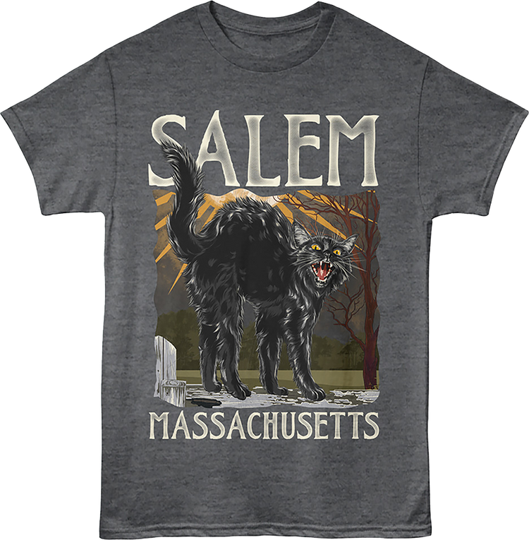 Black Cat Salem Massachusetts T-Shirt