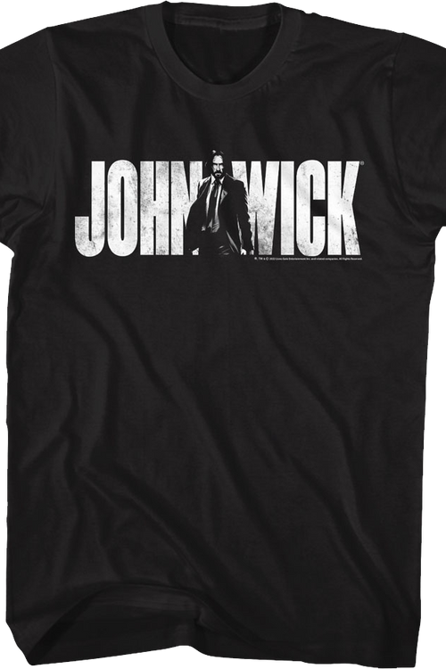 Black Distressed John Wick T-Shirt
