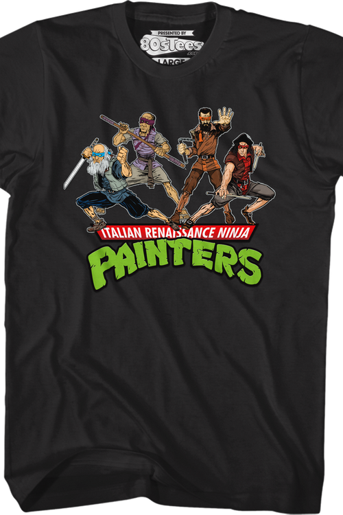 Black Italian Renaissance Ninja Painters T-Shirt