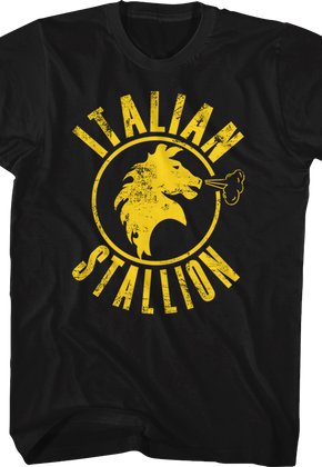 Black Italian Stallion Rocky T-Shirt