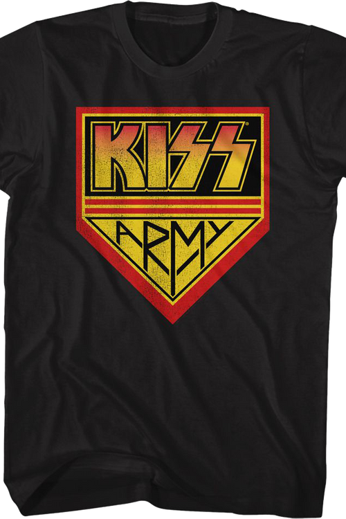 Black KISS Army T-Shirt