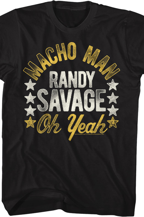 Black Macho Man Randy Savage Oh Yeah Shirt