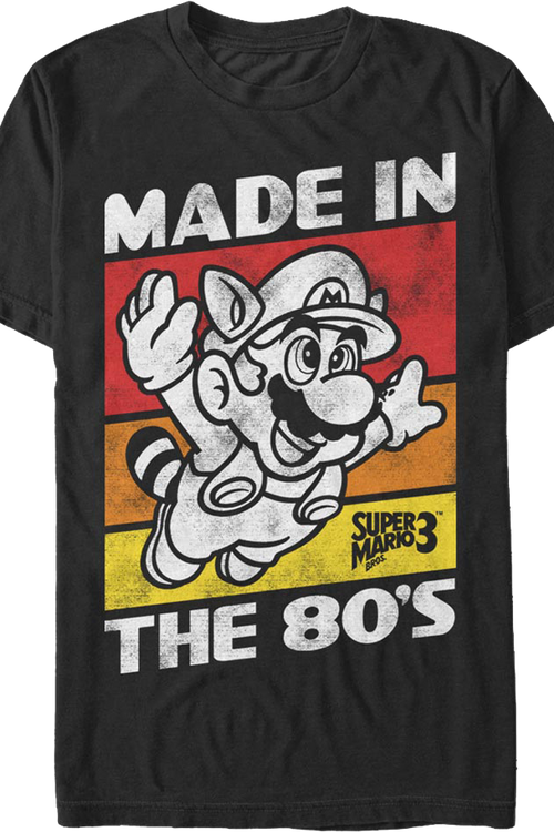 Black Made In The 80's Super Mario Bros. T-Shirt
