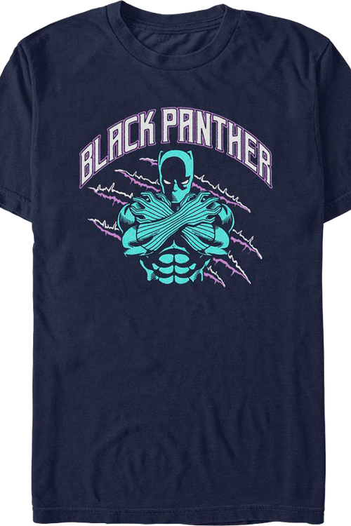 Black Panther Claw Marks Marvel Comics T-Shirt
