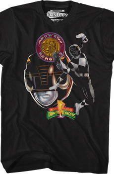 Black Ranger Profile Mighty Morphin Power Rangers T-Shirt