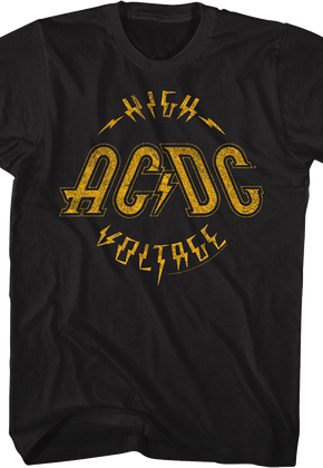 Black Vintage High Voltage ACDC Shirt