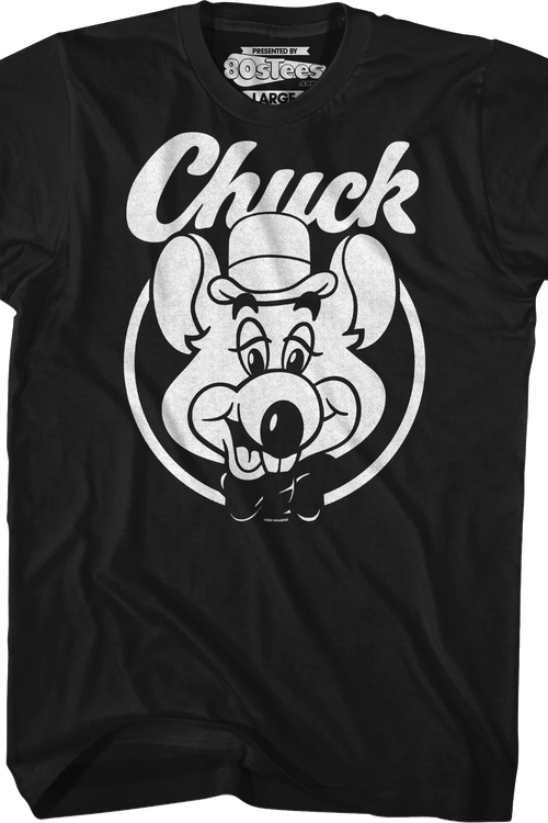 Black & White Circle Chuck E. Cheese T-Shirt