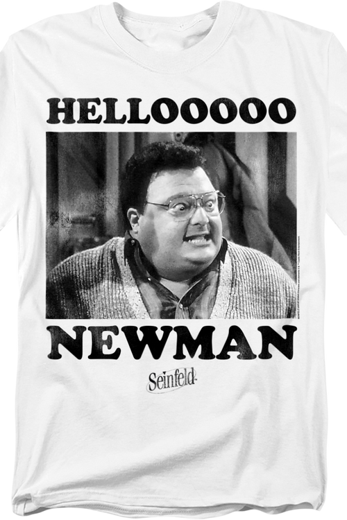 Black & White Hello Newman Seinfeld T-Shirt