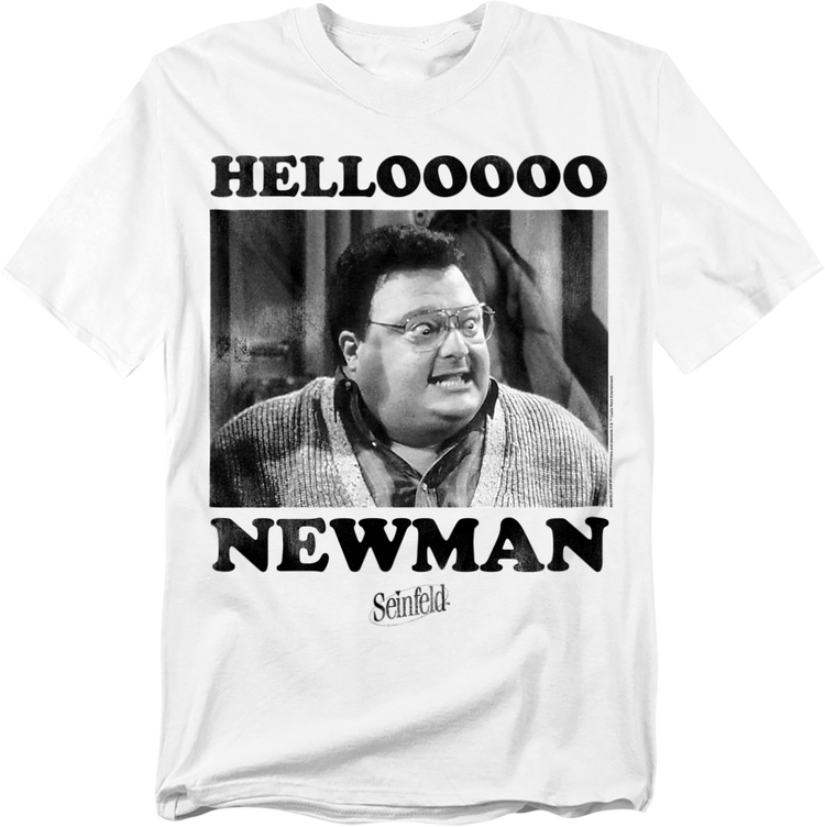 Black & White Hello Newman Seinfeld T-Shirt