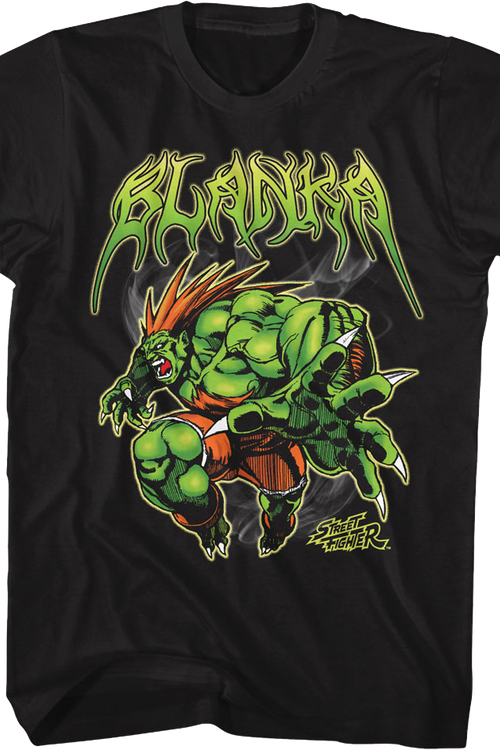 Blanka Attack Pose Street Fighter T-Shirt