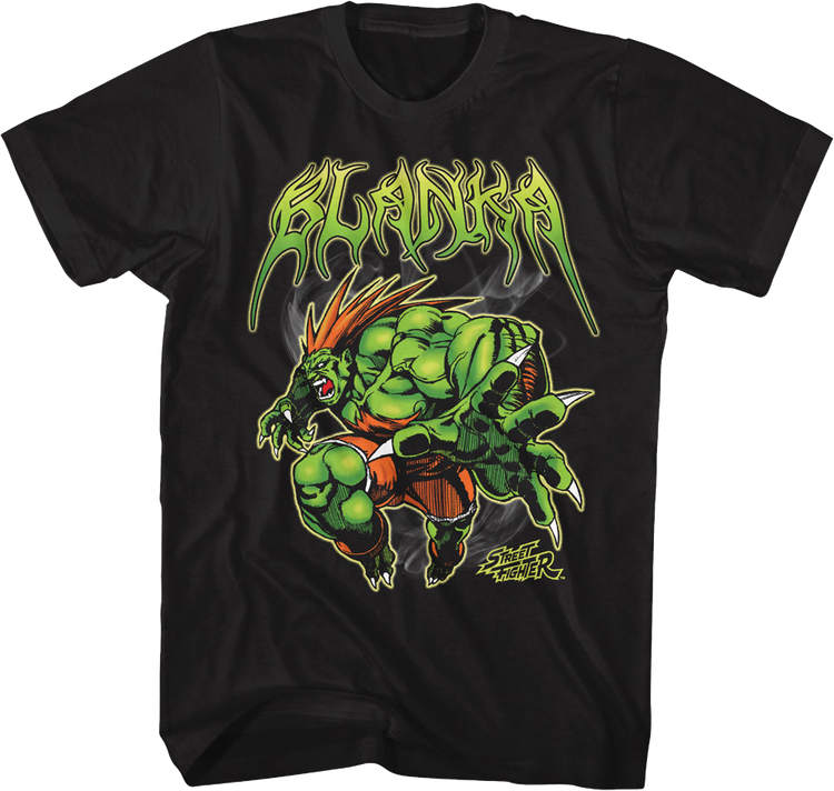 Blanka Attack Pose Street Fighter T-Shirt