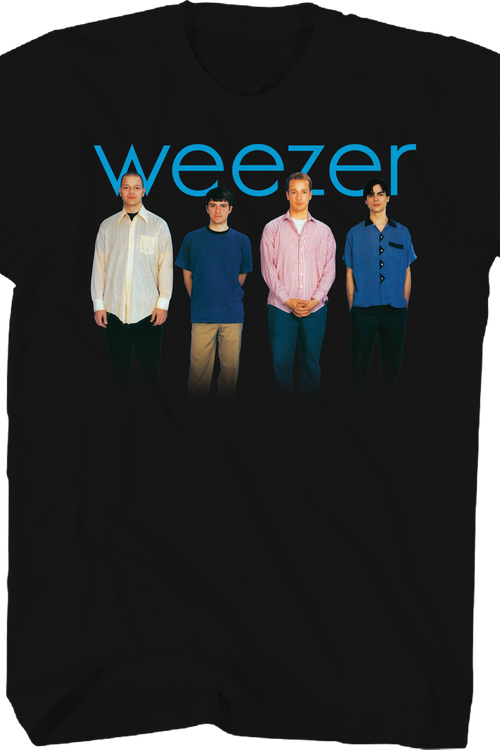 Blue Album Lineup Weezer T-Shirt