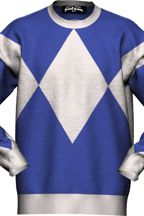 Blue Ranger Mighty Morphin Power Rangers Knitted Sweater