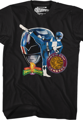 Blue Ranger Profile Mighty Morphin Power Rangers T-Shirt