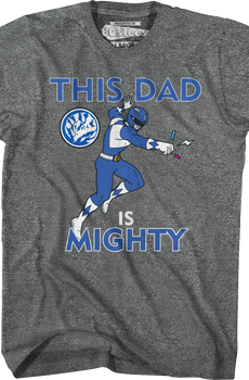 Blue Ranger This Dad Mighty Morphin Power Rangers T-Shirt