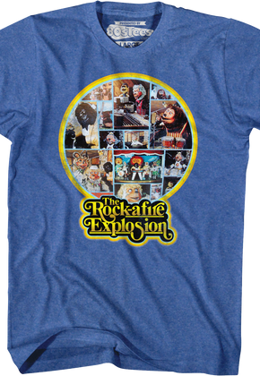 Blue 1st Album Back Cover Rock-afire Explosion T-Shirt