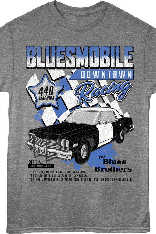Bluesmobile Downtown Racing Blues Brothers T-Shirt
