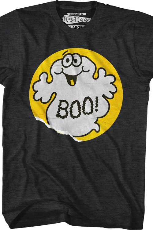 Boo Ghost Scratch & Sniff Sticker T-Shirt