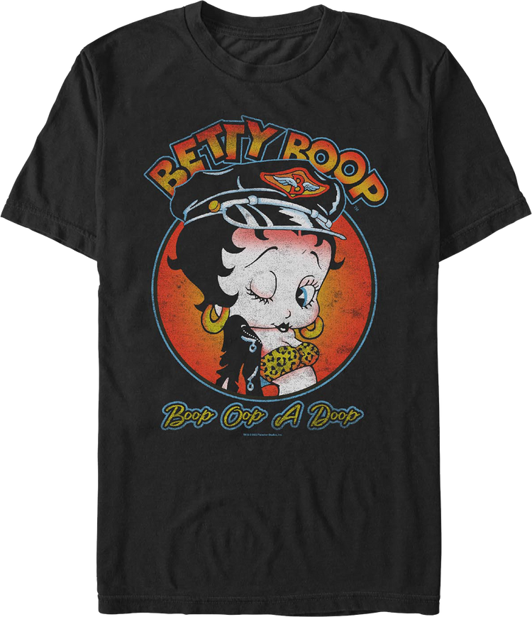 Boop Oop A Doop Biker Pose Betty Boop T-Shirt