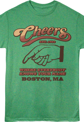 Boston Where Everybody Knows Your Name Cheers T-Shirt