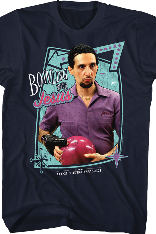 Bowling With Jesus Big Lebowski T-Shirt