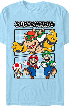 Bowser Chase Super Mario Bros. Nintendo T-Shirt