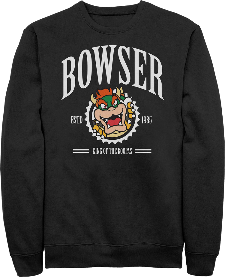 Bowser King Of The Koopas Super Mario Bros. Nintendo Sweatshirt