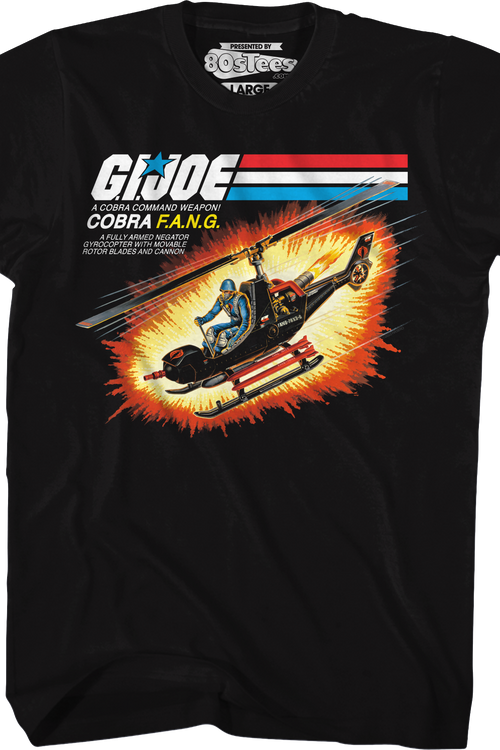 Box Art Cobra F. A. N. G. GI Joe T-Shirt