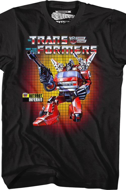 Box Art Inferno Transformers T-Shirt