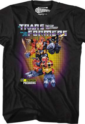 Box Art Predaking Transformers T-Shirt