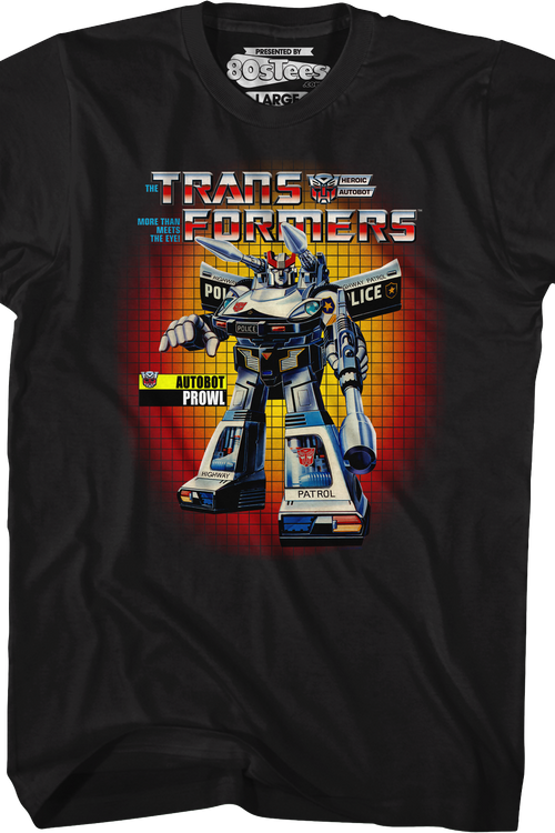 Box Art Prowl Transformers T-Shirt