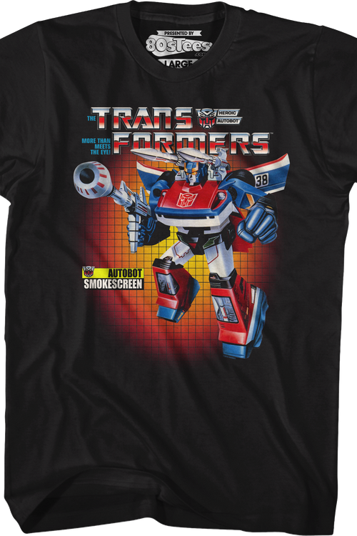 Box Art Smokescreen Transformers T-Shirt