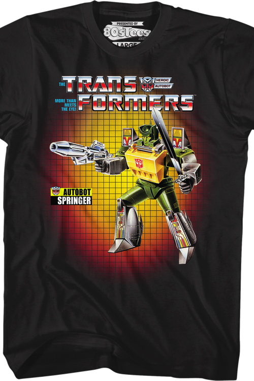 Box Art Springer Transformers T-Shirt
