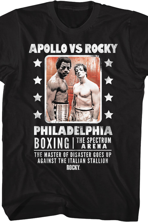 Boxing Poster Apollo vs Rocky T-Shirt