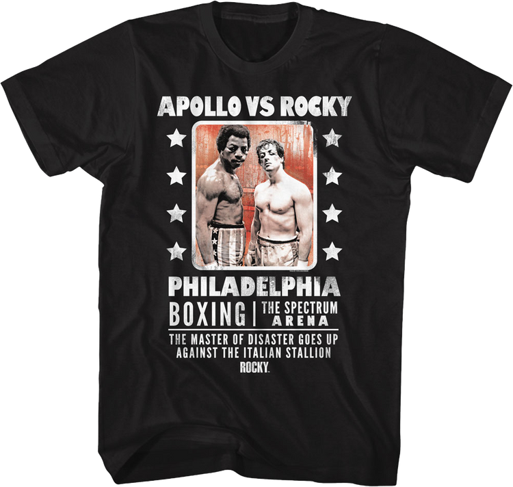 Boxing Poster Apollo vs Rocky T-Shirt