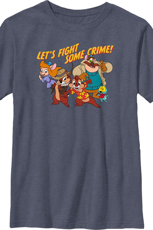 Boys Youth Let's Fight Some Crime Chip 'n Dale Rescue Rangers Shirt