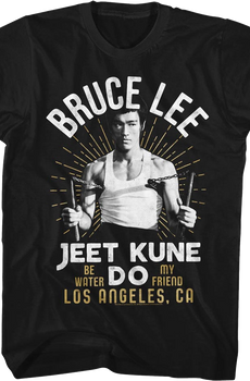Vintage Jeet Kune Do Be Water My Friend Bruce Lee T-Shirt