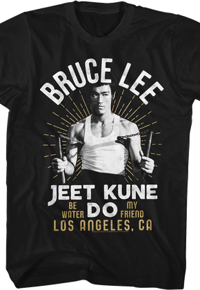 Vintage Jeet Kune Do Be Water My Friend Bruce Lee T-Shirt