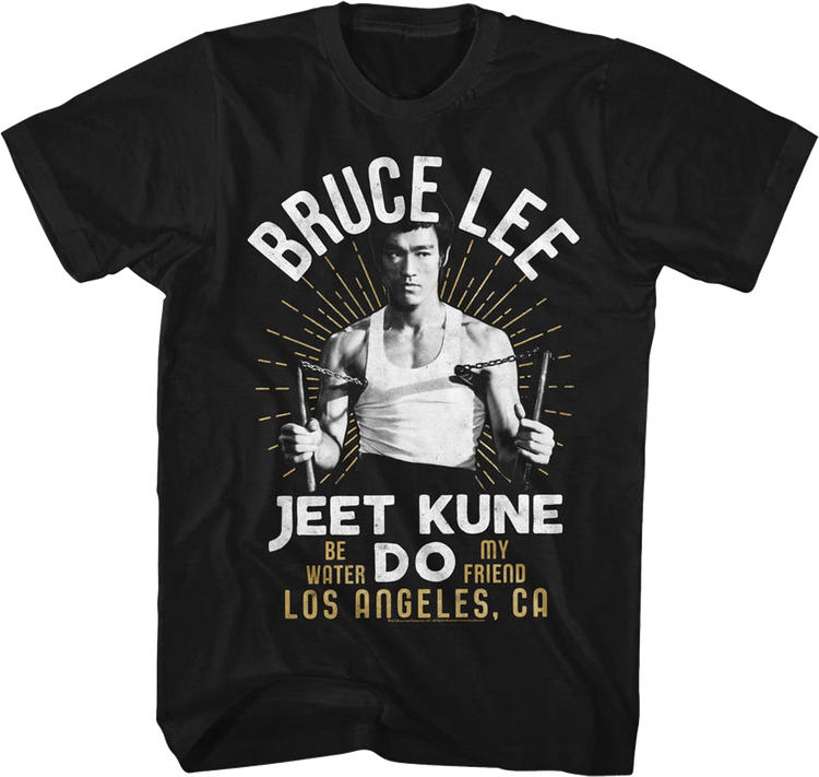 Vintage Jeet Kune Do Be Water My Friend Bruce Lee T-Shirt