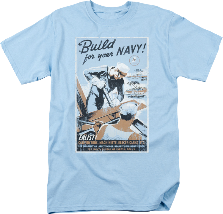 Build For Your Navy T-Shirt