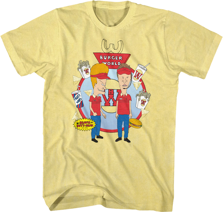 Burger World Beavis And Butt-Head T-Shirt