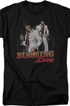 Burning Love Collage Elvis Presley T-Shirt