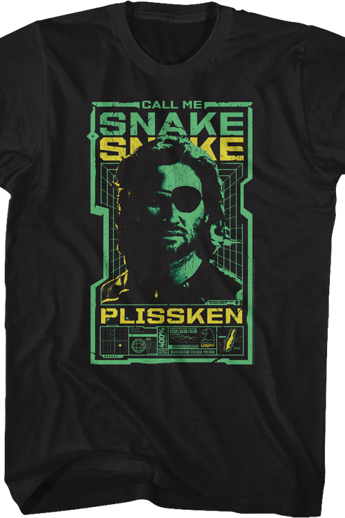 Call Me Snake Tech Screen Escape From New York T-Shirt